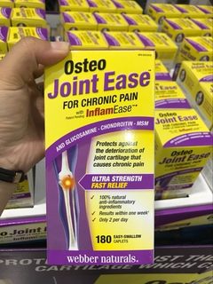 webber osteo joint ease伟博氨糖软骨素骨胶原维骨力关节灵180粒