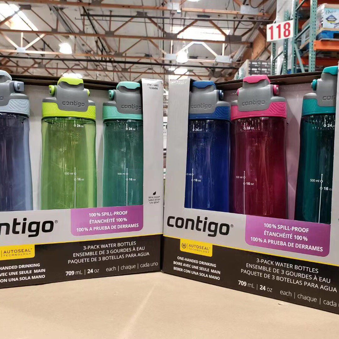 contigo康迪克运动水杯防漏成人车载水壶新版709ml