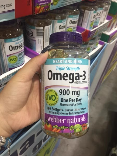 webber naturals Omega-3 3倍高浓度深海鱼油EPA/DHA200粒