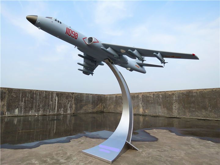 合金仿真战略h6k军事飞机模型