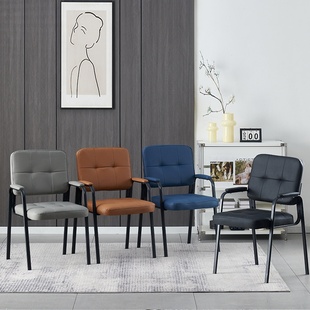 麻将椅棋牌室专用椅子家用舒适猫抓皮靠背办公椅加粗加厚会议套椅