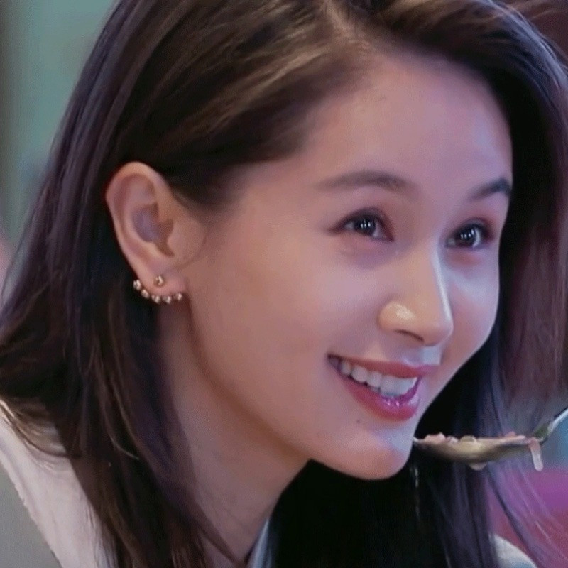 怦然再心动王子文同款耳钉韩国925银针金属风扇形可调节耳饰