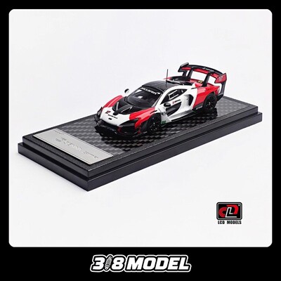 现货  LCD 1:64 迈凯伦 McLaren 塞纳 Senna GTR 红白 合金车模