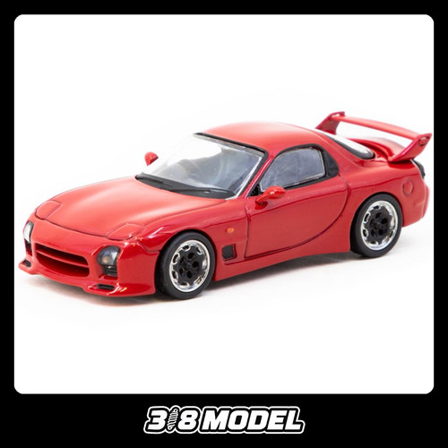 现货 TW 1:64 马自达 RX-7 FD3S Mazdaspeed A-Spec红色 合金车模
