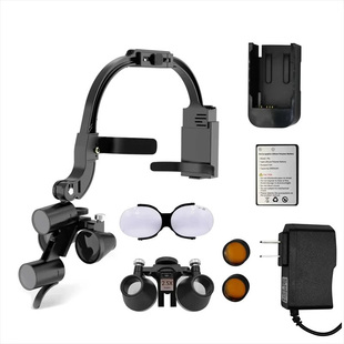 牙科口腔超轻无影头灯医用美容外科手术头戴式双目放大镜近视可带