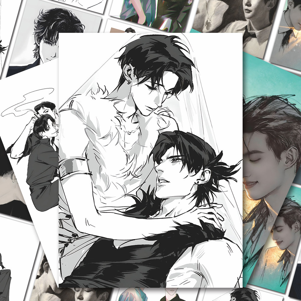 云熠星河】54张云熠创意手绘贴纸热门云旗郝熠然周边物料装饰贴画