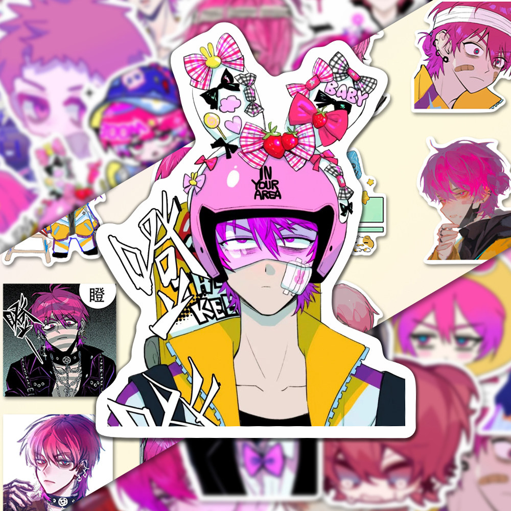 48张硬核一中戎星野高颜值周边贴纸创意diy手账桌面防水贴不留胶