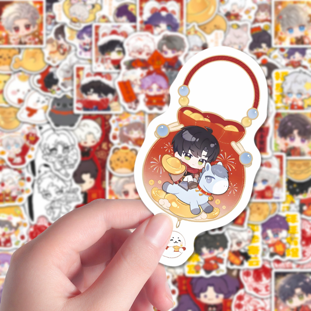 240张新年骏马迎春贴纸热门Q版恋与深空创意周边手账本装饰贴画