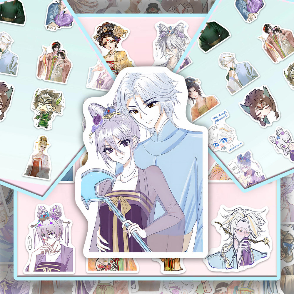 177张盛世美人震环传贴纸热门趣味盛世美人震环传动漫周边diy贴