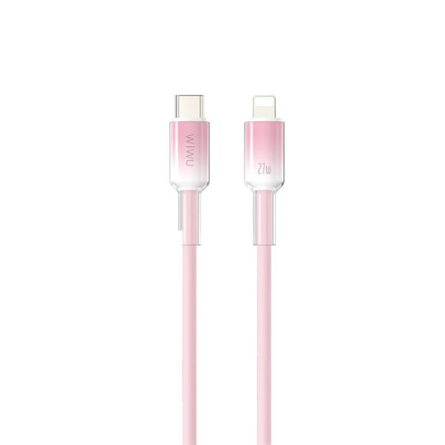 WIWU 流光系列硅胶数据线PD27W/60W超级快充控温芯片快充不发烫 活力渐变色系 亲肤硅胶手感