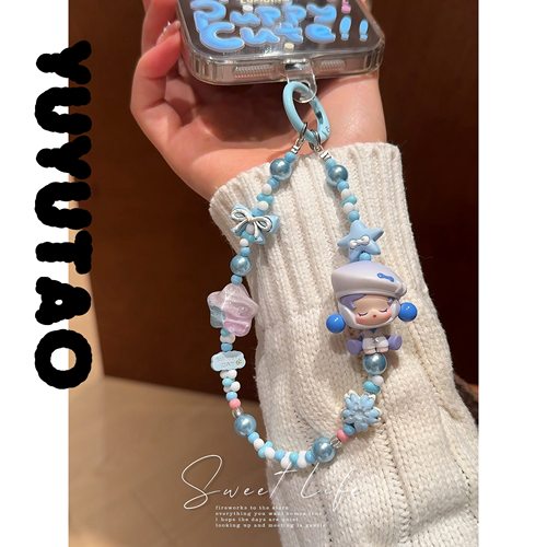原创泡泡玛特限定冥想者sp手机链