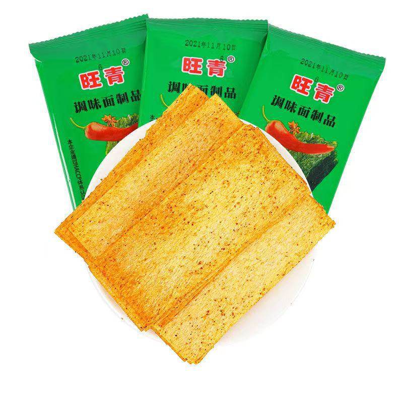 美味海苔辣条老式大辣片休闲零食旺青面制食品80后90后怀旧素面筋