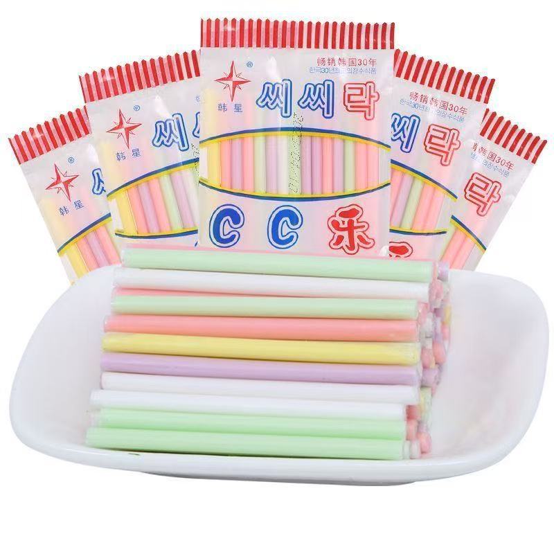 韩星cc乐吸管糖果混合味80后90儿时怀旧零食棒棒糖吸吸乐吸管糖果