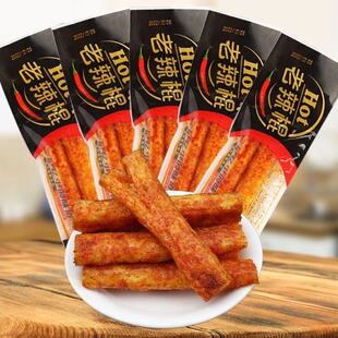 周首林老辣棍8090儿时怀旧校园麻辣辣条休闲零食小吃调味面筋制品
