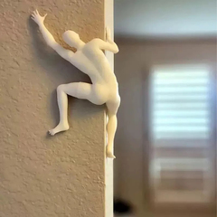 Unique Climber Sculpture Wall Decor独特的登山者雕塑墙面装饰
