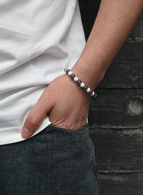 天然A货翡翠贝珠手串危料蓝水淡雅清新潮流礼物甜系学生多巴胺