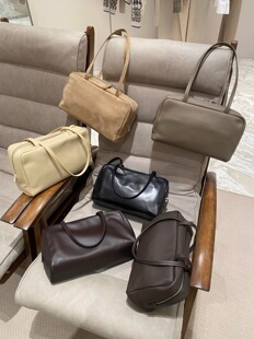 老前风手提包 慵懒松弛腋下女包 进口原皮小羊皮 Astra保龄球女包