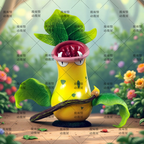 BKM宠物精灵动漫周边车载机箱桌面装饰摆件大食花二次元公仔手办