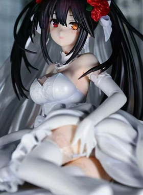 约会大作战花嫁系列动漫周边摆件婚纱时崎狂三二次元美少女GK手办