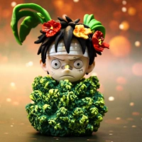 One Piece, Три дурака в траве: Луффи, милая модель фигурки GK, украшение для автомобиля, периферийный подарок на день рождения