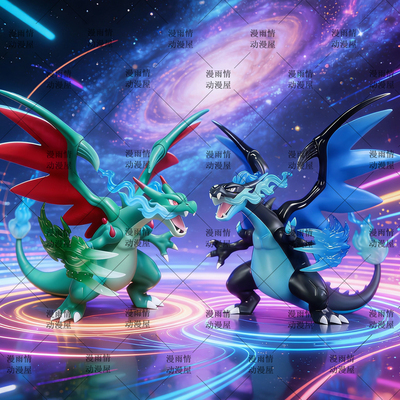 BKM宠物精灵动漫周边公仔摆件龙之谷喷火龙潮玩GK手办二次元模型