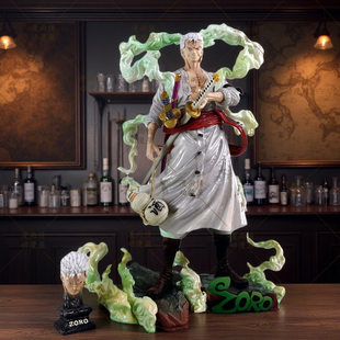 One Piece动漫周边摆件雕像双头尼卡索隆手办模型二次元潮玩礼物