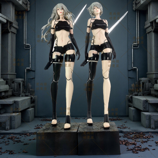 机械纪元动漫游戏周边二次元模型A2战损尼尔2B小姐姐雕像手办礼物