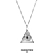 DARK ANTHEM重音 荷鲁斯之眼金字塔项链男生纯银小众轻奢吊坠高级