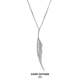 DARK 生日礼物 欧美简约轻奢情侣款 ANTHEM重音 羽毛纯银项链男女款