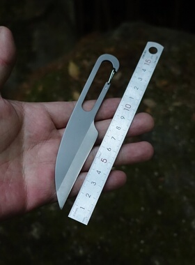 VARGO 轻量便携新型坚固日本钛合金直刃不生锈小刀户外BC野营工具