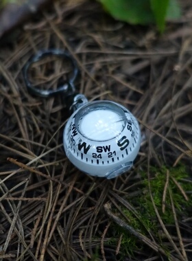 日本原装进口球形油质挂扣式便携指南针户外BC野营方向导航小配件