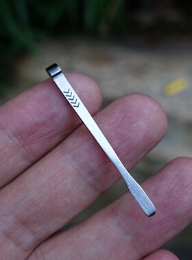 迷你高硬度耐腐蚀S90V粉末钢掏挖耳勺小撬棍瑞士军刀改装实用配件