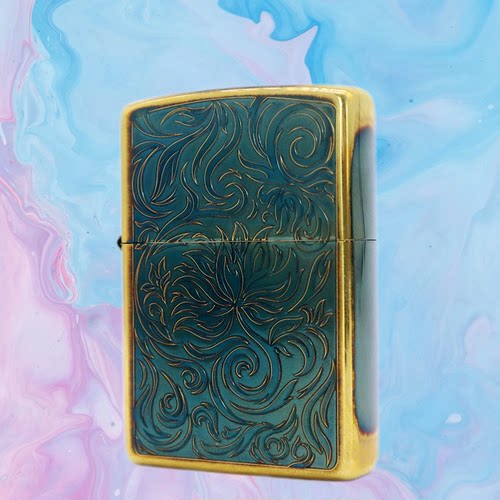 ZIPPO/之宝打火机 唐草火焰花 中版 LCO-0358 刀耕火种 TCJ1