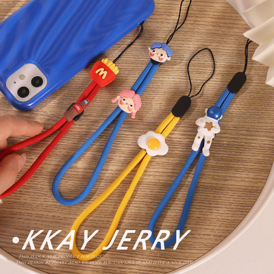 可爱手机壳手腕绳手机链挂饰