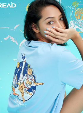 探路者短袖T恤男女新款夏联名猫盟户外短袖休闲衣TAJJ80812/80813