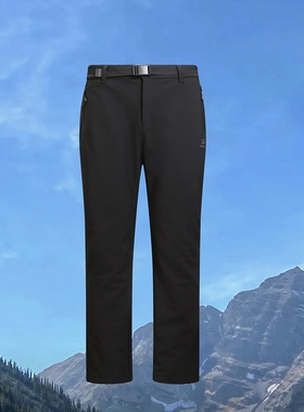 探路者软壳裤男 25秋冬新款户外徒步加绒长裤TAMMAN91253/92254