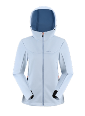 探路者软壳衣男25春夏户外徒步针织连帽外套女TAEEAN81038/82043