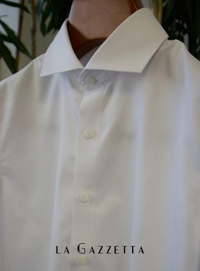 LAG免烫温莎领纯棉衬衣男士可机洗衬衫正装100%棉