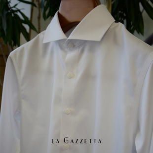 100%棉 正装 LAG免烫温莎领纯棉衬衣男士 可机洗衬衫
