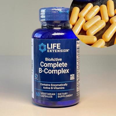 美国现货LifeExtensionB-Complex复合维生素B族含B12生物素