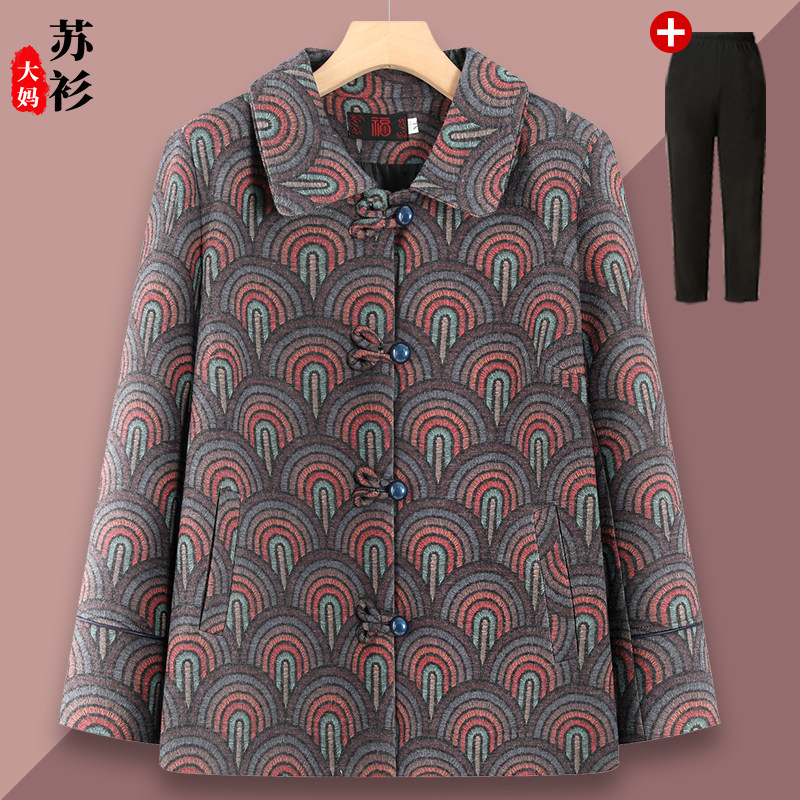 中老年女装秋装奶奶上衣老人衣服复古老年妈妈春秋外套老太太长袖,女装/女士精品,中老年女装,淘宝优惠券,粉丝福利购,淘宝优惠卷