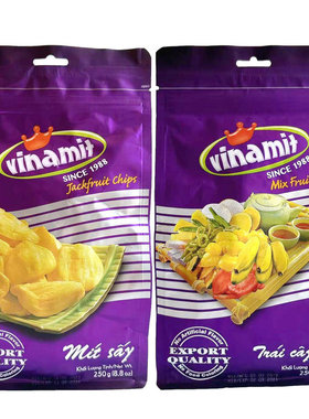 越南Vinamit即食波萝蜜什锦混合水果蔬干榴莲干巧克力芒果干零食