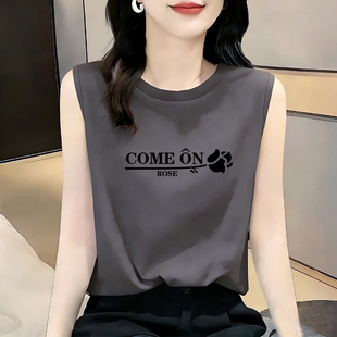 外贸专柜出口100%纯棉内搭吊带背心女夏季 上衣 百搭休闲显瘦T恤衫