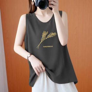 品牌专柜清仓女装 休闲百搭显瘦上衣 纯棉背心内搭吊带T恤衫 女夏季