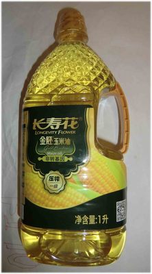 长寿花金胚玉米油900ml/1L非转基因压榨一级植物食用油烘焙炒菜瓶
