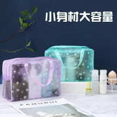 碎花透明洗浴包旅行防水收纳袋男女士出差旅游洗漱包多功能化妆包