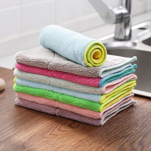 超细纤维吸水洗碗巾不掉毛抹布