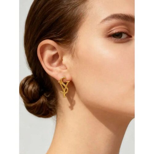 Asymmetrical Geometric Stud Earrings For Women Daily Wear Fa
