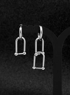 Y2K New U-shaped Unique Asymmetric Earrings