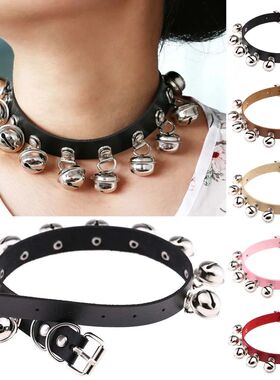 Punk Gohic Personaliy Exaggeraion Bell Mulicolored Leaher Sa